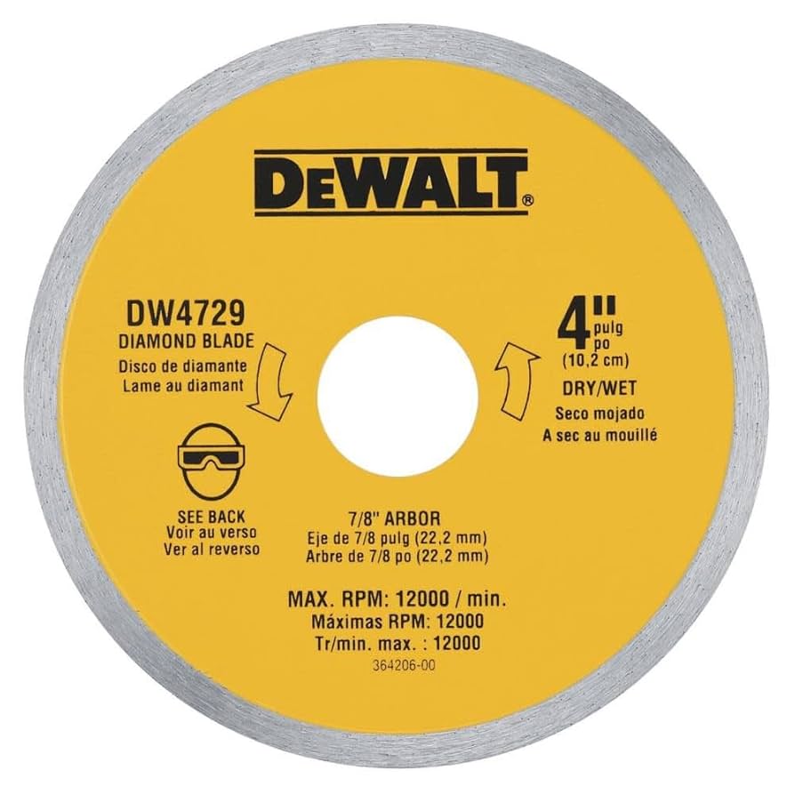 DEWALT 4-in x 0.06-in Ceramic Tile Bl, Yellow - Amazon.com